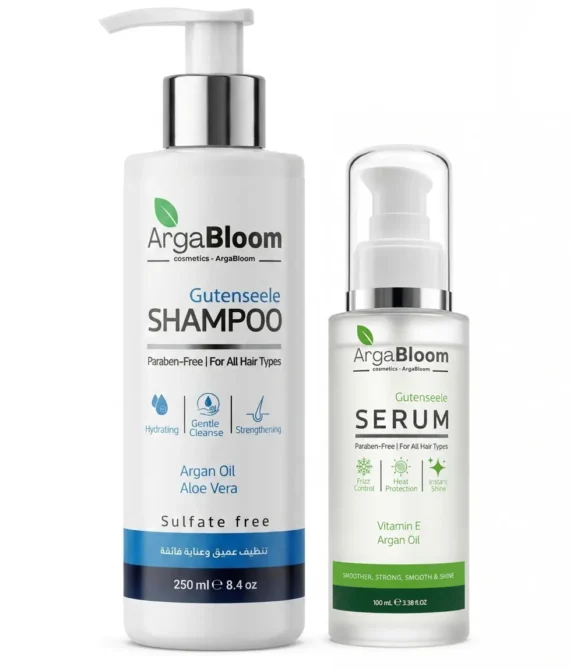ArgaBloom Cleanse & Shine Hair Set | Shampoo + Hair Serum