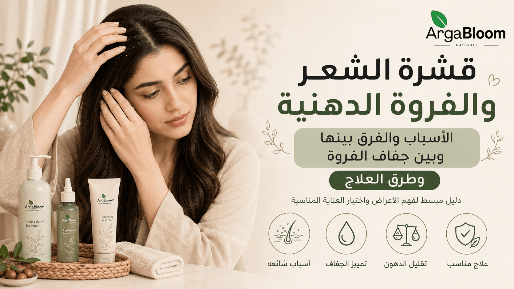قشرة الشعر والفروة الدهنية: الأسباب والفرق بينها وبين جفاف الفروة وطرق العلاج